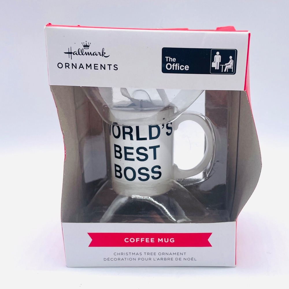 Hallmark Office‎ Coffee Mug Best Boss Ornament NIB